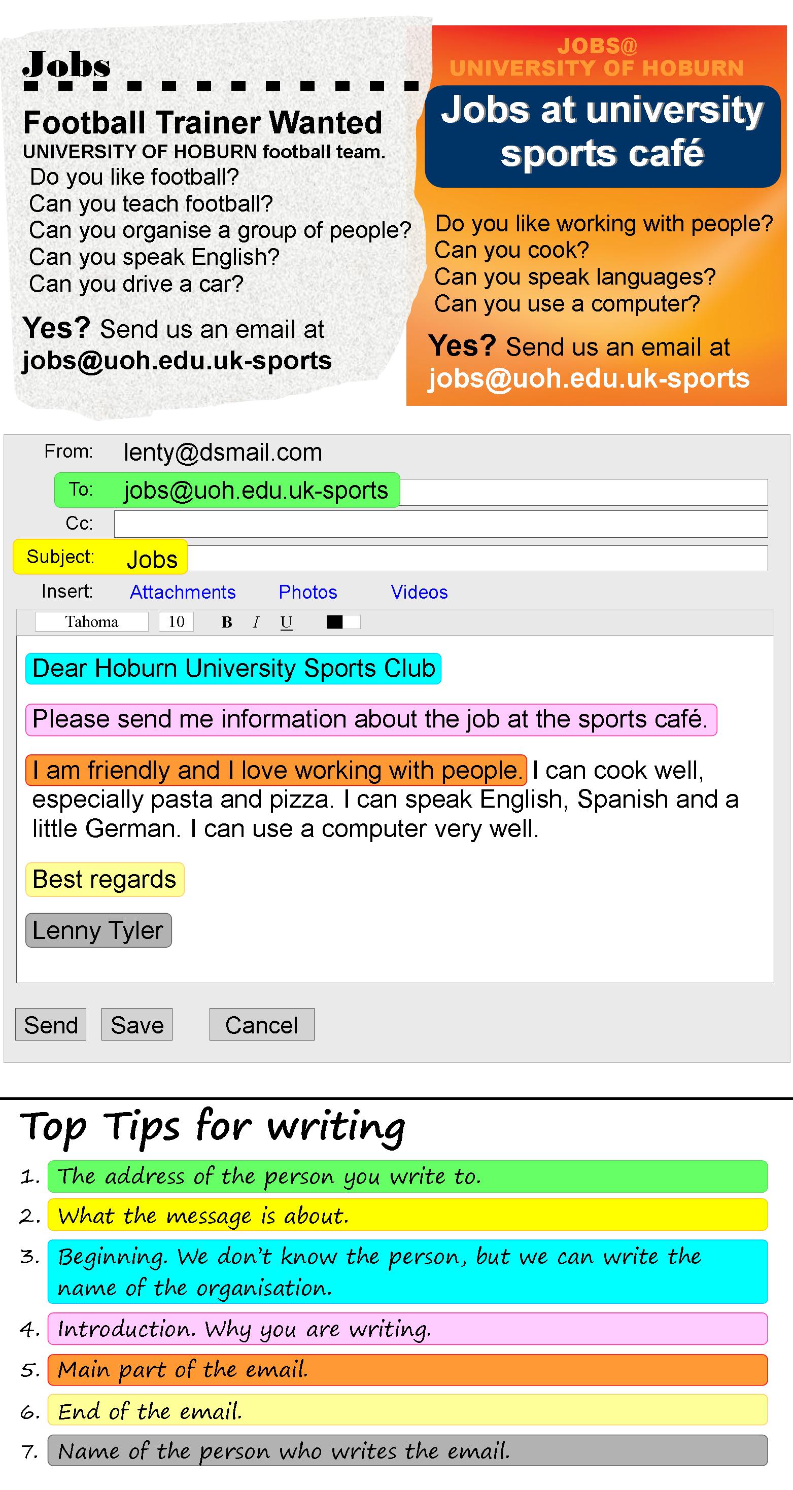 page of job adverts