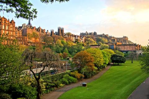 A view over Edinburgh